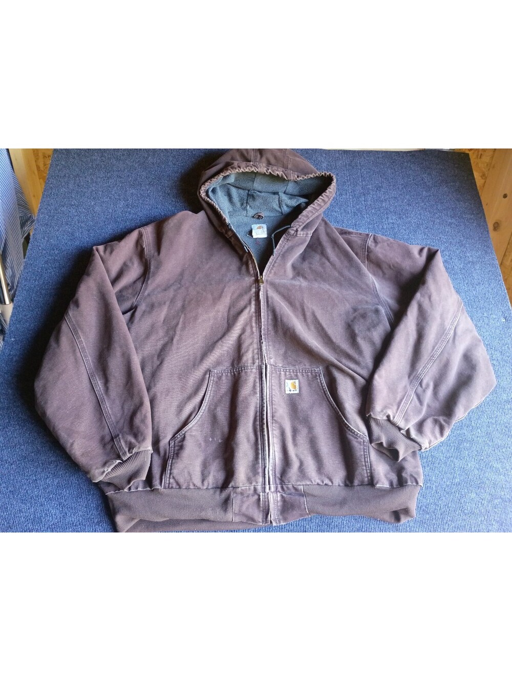Carhartt Brown Hooded Work Jacket Size 4XL Tall